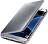 MEMORiX Clear View Folio Case Cover for Samsung Galaxy S7 Edge/Silver