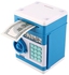 خزنة إلكترونية لحفظ الأموال مزودة بكلمة سر آمنة وماكينة صراف آلي للعملات المعدنية والأوراق النقدية 15x20.5x14.5سم