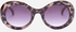 Ravin Oval Leopard Sunglasses - Beige & Brown