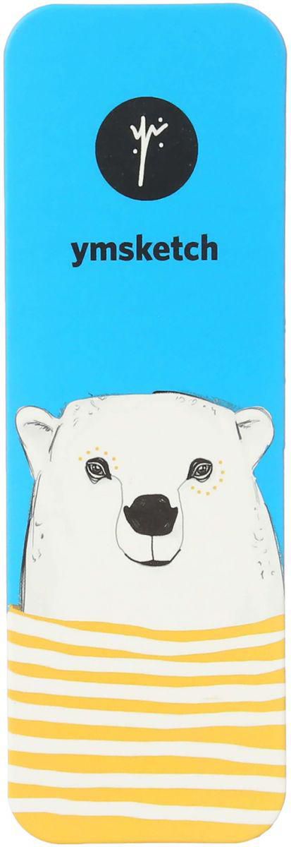YM Sketch Bear Printed Bookmark - Multi Color