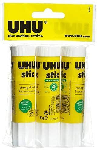 UHU Glue Stick  3 Pieces