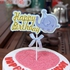 Lsthome Birthday Cake Topper Flags Elephant Gillter Toppers (4 Colors)