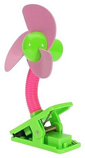 Safe Soft Blades Flexible Mini Clip On Fan Baby Pram Stroller Cot Tabl 