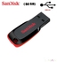 Sandisk Cruzer Blade - 64GB - Black & Red