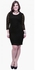 Faballey Curve Lace Love Bodycon Dress Black XL