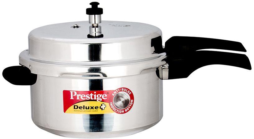 Prestige Aluminum Deluxe Plus Pressure Cooker 7.5 liter, Silver MPD10703
