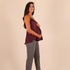 Oh9shop - Maternity Burgundy Camisole Top - Burgundy- Babystore.ae