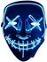 Brain Giggles Halloween Light up Led Face Mask - Blue- Babystore.ae