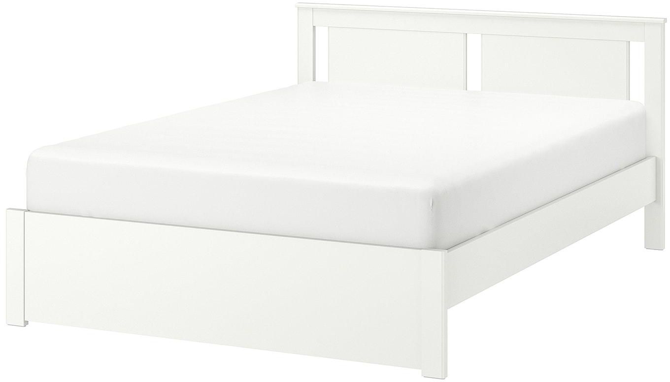 SONGESAND هيكل سرير - أبيض/Lönset ‎160x200 سم‏
