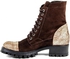 Versace Italia Brown Pull On Boot For Women