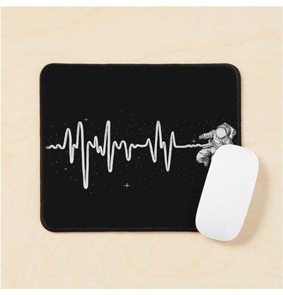 Space Heartbeat Mouse Pad Multicolour