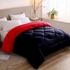 Get Line Sleep Fiber Double Face Quilt, 240x220 cm - Red Black with best offers | Raneen.com