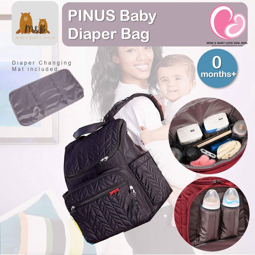 M&amp;B Pinus Diaper Bag Backpack Mama Bag Skip Hop Style Backpack (4 Colors)