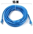 كابل كيندكس LAN CAT6 إيثرنت شبكة LAN كابل تصحيح الإنترنت RJ45 15 متر أزرق