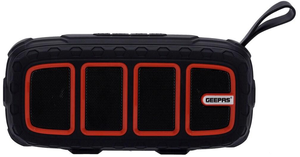 Geepas Gms11183 Bluetooth Rechargeable Speaker - Portable Wireless Speakers, Long Hours Playtime, 1200Mah Battery With Powerful Bass, Tf Card, Aux, USB Playback - Loud Speaker For Home, Party, Outdoor