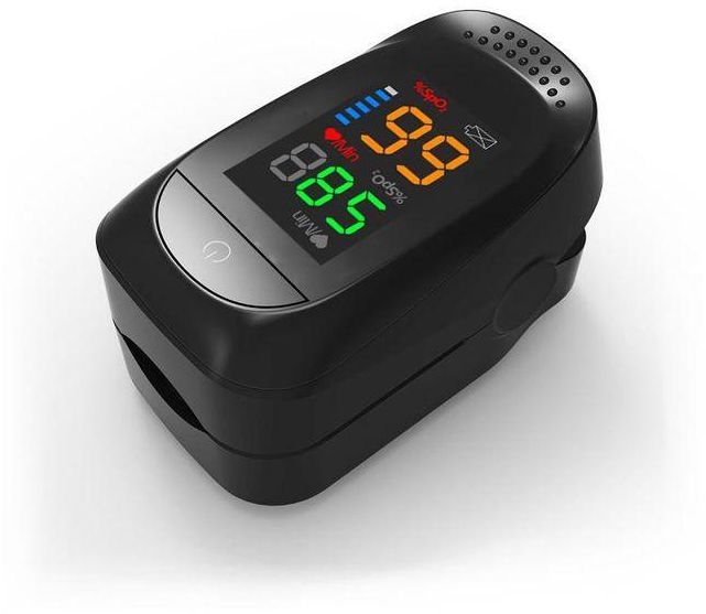 Finger Pulse Oximeter With PI Rate Color LCD