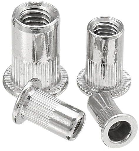 Practical Stainless Steel Rivet Nut 50Pcs Easy to Use for Elevators Automobiles Durable M5 Rivet Nut 