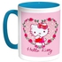 Hello Kitty Printed Coffee Mug Turquoise/White 11ounce