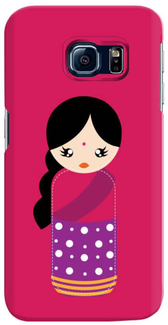 ستايليزد Stylizedd  Samsung Galaxy S6 Edge Premium Slim Snap case cover Gloss Finish - Indian Doll