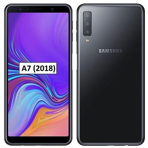Samsung Galaxy A7 2018 - 6.0" (64GB, 4GB) Android 8.0 Oreo, (24MP Triple Cam + 24MP Selfie) 4G LTE - Black