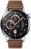 Huawei Watch GT3 46MM Classic Stainless Steel with Leather Strap, Brown