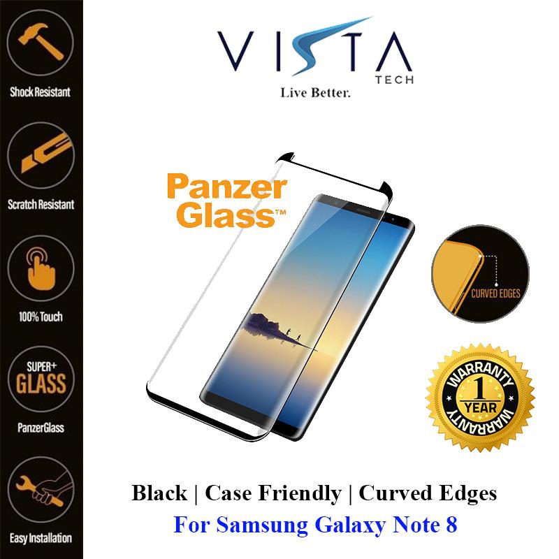 PanzerGlass Tempered Glass Case Friendly Samsung Galaxy Note 8 (Black)