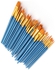 Generic 50-Piece Paint Brush Set Blue