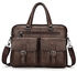 Men's Laptop Bag with Pocket (15in x 12in, Brown)