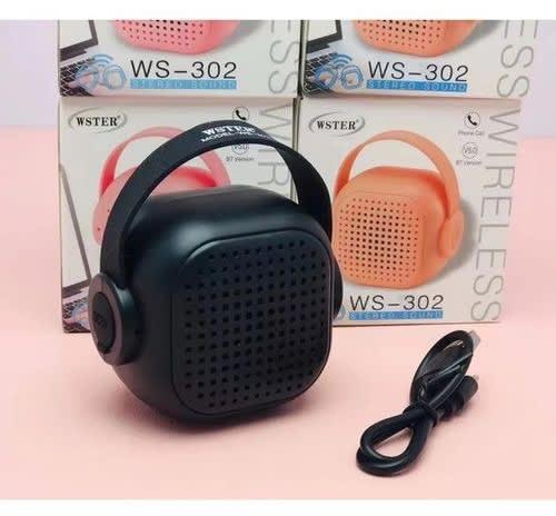Wster Ws-302 Portable Mini Bluetooth Wireless Speaker System - Black