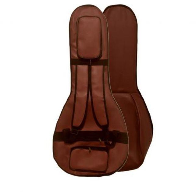 Adjustable Waterproof Leather Gig Bag Case For Oud Lute With 20mm Pad & 3 Storage Pockets