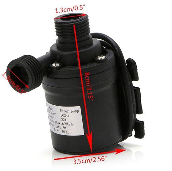 800L/H 5M DC 24V Home Portable Brushless Motor Submersible Water Pump for Cooling System Fountains Heater Mini