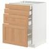 METOD / MAXIMERA Base cab 4 frnts/4 drawers, white/Voxtorp dark grey, 60x60 cm - IKEA