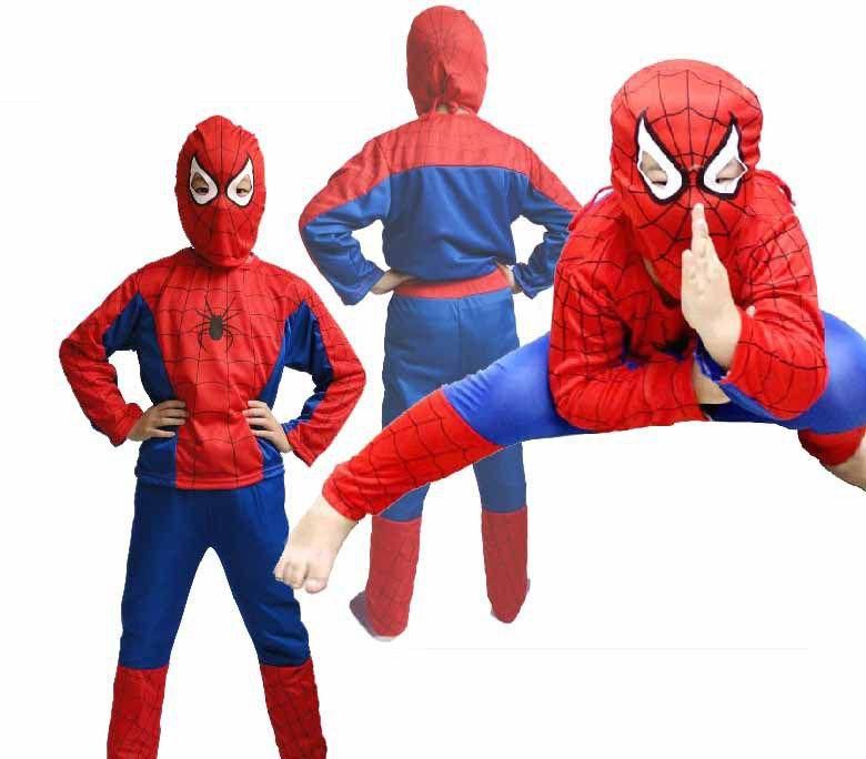 Kids Halloween Mascot Spiderman Costumes,children Spider Man Costume.
