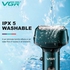 VGR ماكينة حلاقة تعمل على البشرة الجافة والمبللة + حقيبة هدية VGR V-370