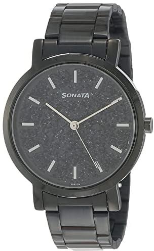 Sonata Onyx Analog Black Dial Women's Watch-NN8164NM01/NP8164NM01, Black