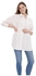 اميريكان ايغل قميص اوكسفورد بازرار كبيرة الحجم للنساء U-0355-5259-110، مقاس M، ابيض ناصع