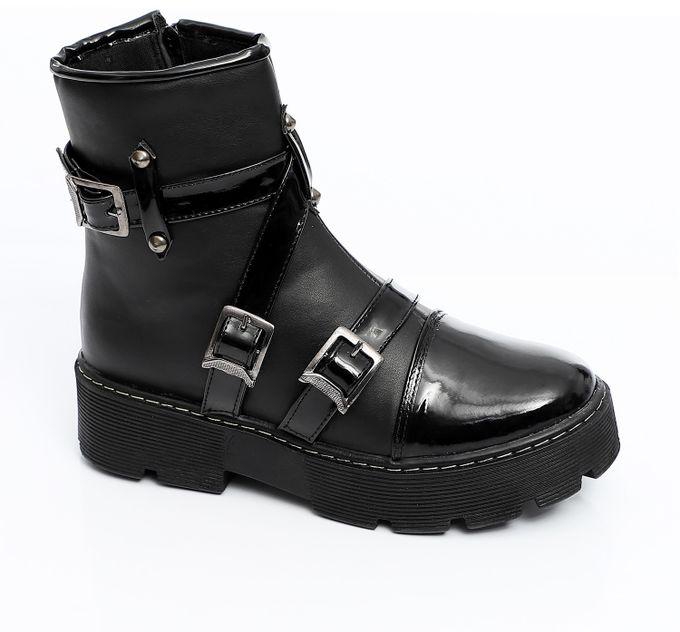 Half Boots Black Shiny / Leather