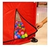 Foldable Baby Kids Playpen Activity Center Room Fitted Floor Baby Kids Safety Protection Care Playpen Tent Crawling Game Folding Fence Toys red