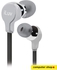 iLuv IEP314SIL Ergonomic and Comfort Flat-Wire Earphones - Silver