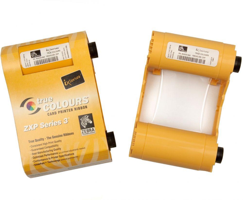 شريط تحبير ‫( حبر ) طابعة بطاقات زيبرا 200 صورة   Zebra 800033-840 ID Card Printer Ribbon