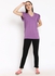 Solid Cotton Jersey T-Shirt Purple