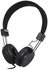 Wired On-Ear Headphone With Microphone Black