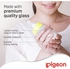 Pigeon Slim Neck Glass Bottle, White Cap, Ultra-soft Silicone, Anti-Colic, BPA & BPS Free, 50ml, Multi-colour