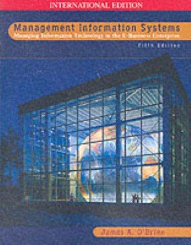 Mcgraw Hill Management Information Systems 5/e ,Ed. :5