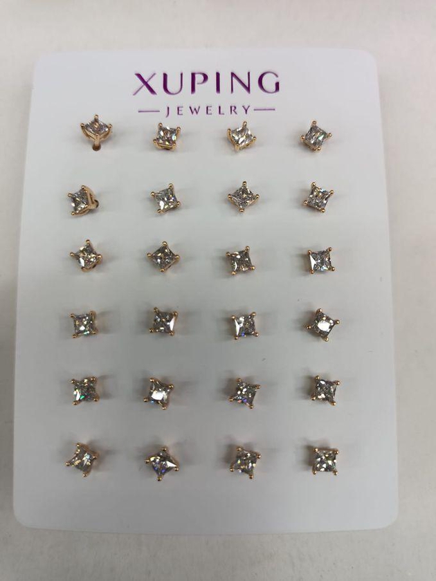 Fashion Fruit Heart Star Diamond Pearl Stud Earrings -1Pair