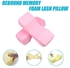 Lash Pillow for Lash Extensions,Memory Foam Neck Pillow Eyelash Extension Ergonomic Back Sleeping Contour Pillow,Travel Pillow (Pink)