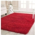 Generic Fluffy carpet 7*10- Red colour -Fluffy and comfortable