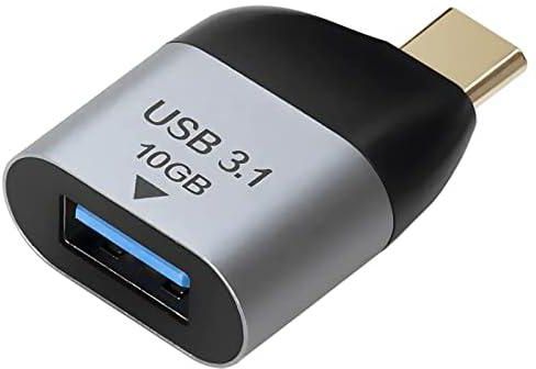 محول USB C الى USB 3.1، محول USB A الى USB C 10Gbps متوافق مع ماك بوك برو 2021 واي ماك ايباد ميني 6/برو ماك بوك اير 2020 وغيرها من الاجهزة من النوع سي او ثاندربولت 4/3
