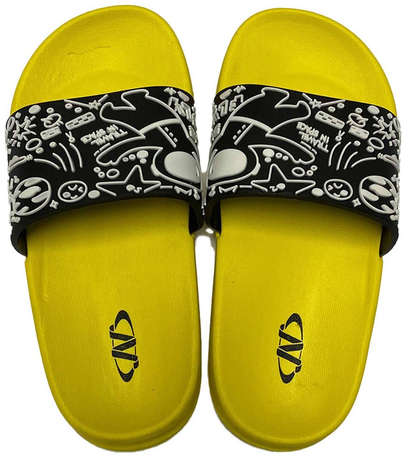 Al Nasser 950227 Slipper for Boys - Black/Yellow - Size 30