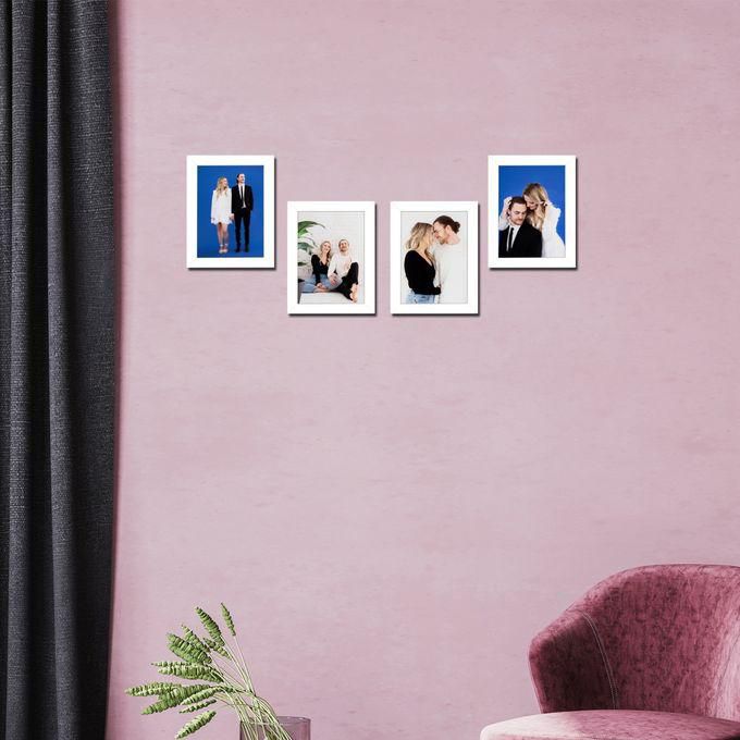 Art 4 Photo Frames, White , Modern, 15X21 Cm (stand Or Wall) Home Decoration(6)